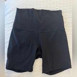 Lululemon black 6 inch align shorts